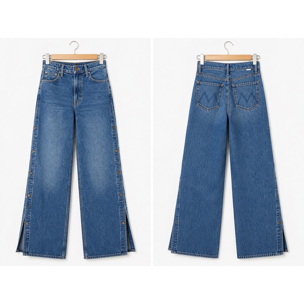 Brand New Mother The Resealable Heel Jeans in On The Chopping Block 27” - Picture 8 of 12